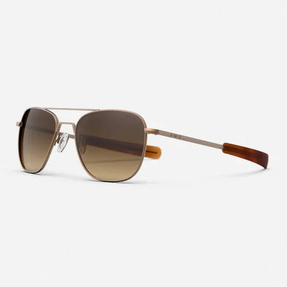 Randolph Satin Aviator Sunglasses with SkyForce™ Gradient Lenses