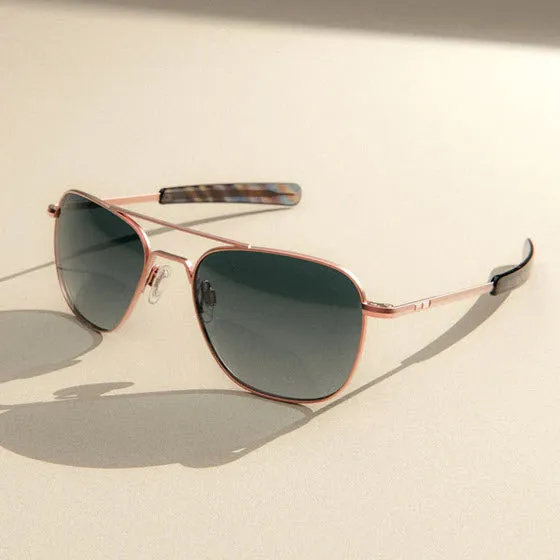 Randolph Satin Aviator Sunglasses with SkyForce™ Gradient Lenses