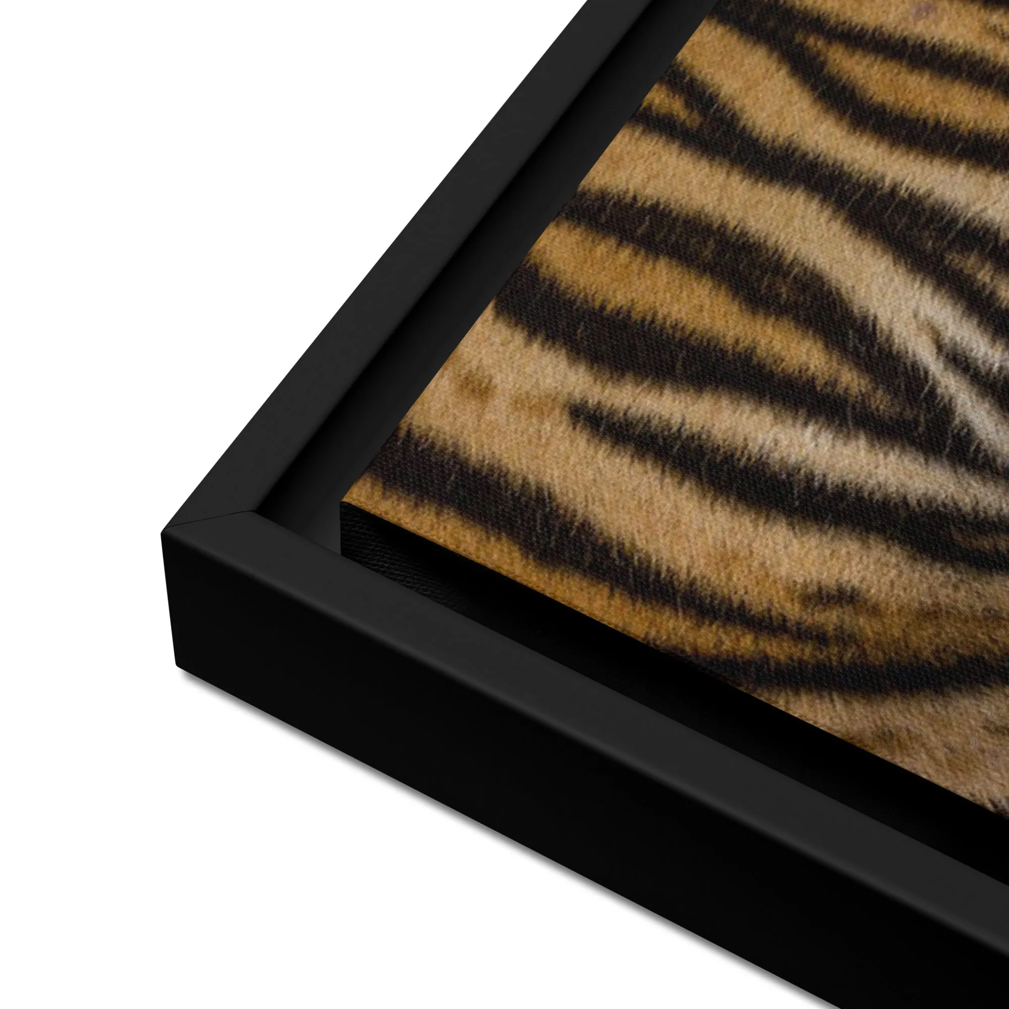 Reflected Tiger Artwork Framed Canvas Print