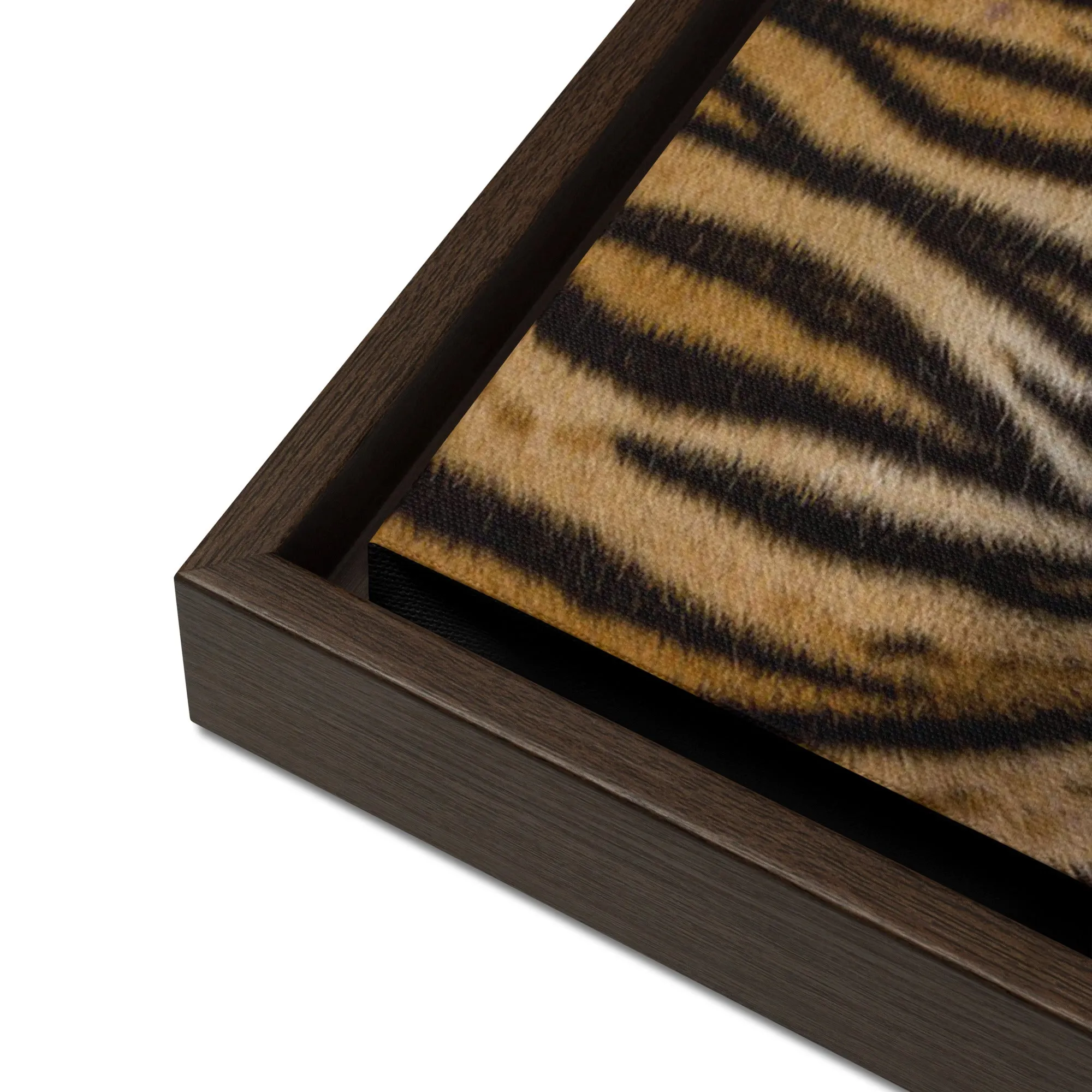 Reflected Tiger Artwork Framed Canvas Print