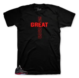 Retro 5 Satin Greatness Cross Shirt