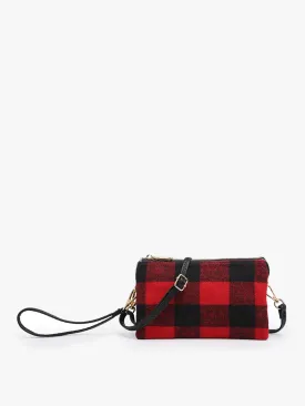 Riley Plaid Crossbody Wristlet