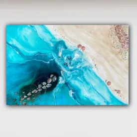 Rise Above 6.0 90x130cm with New Zealand Abalone Shells