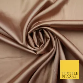 Rose Gold Fine Silky Smooth Liquid Sateen Satin Dress Fabric Drape Lining Material 7829