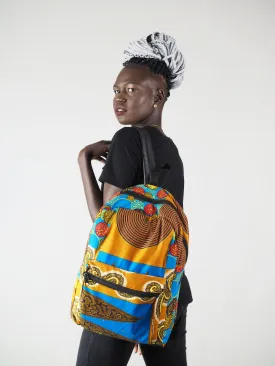 ROSLINE HANDMADE AFRICAN PRINT BACK PACK