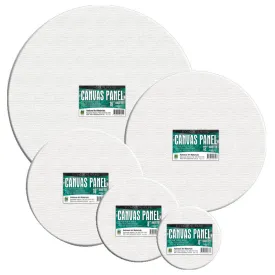 Round Canvas Panel White 16 inch