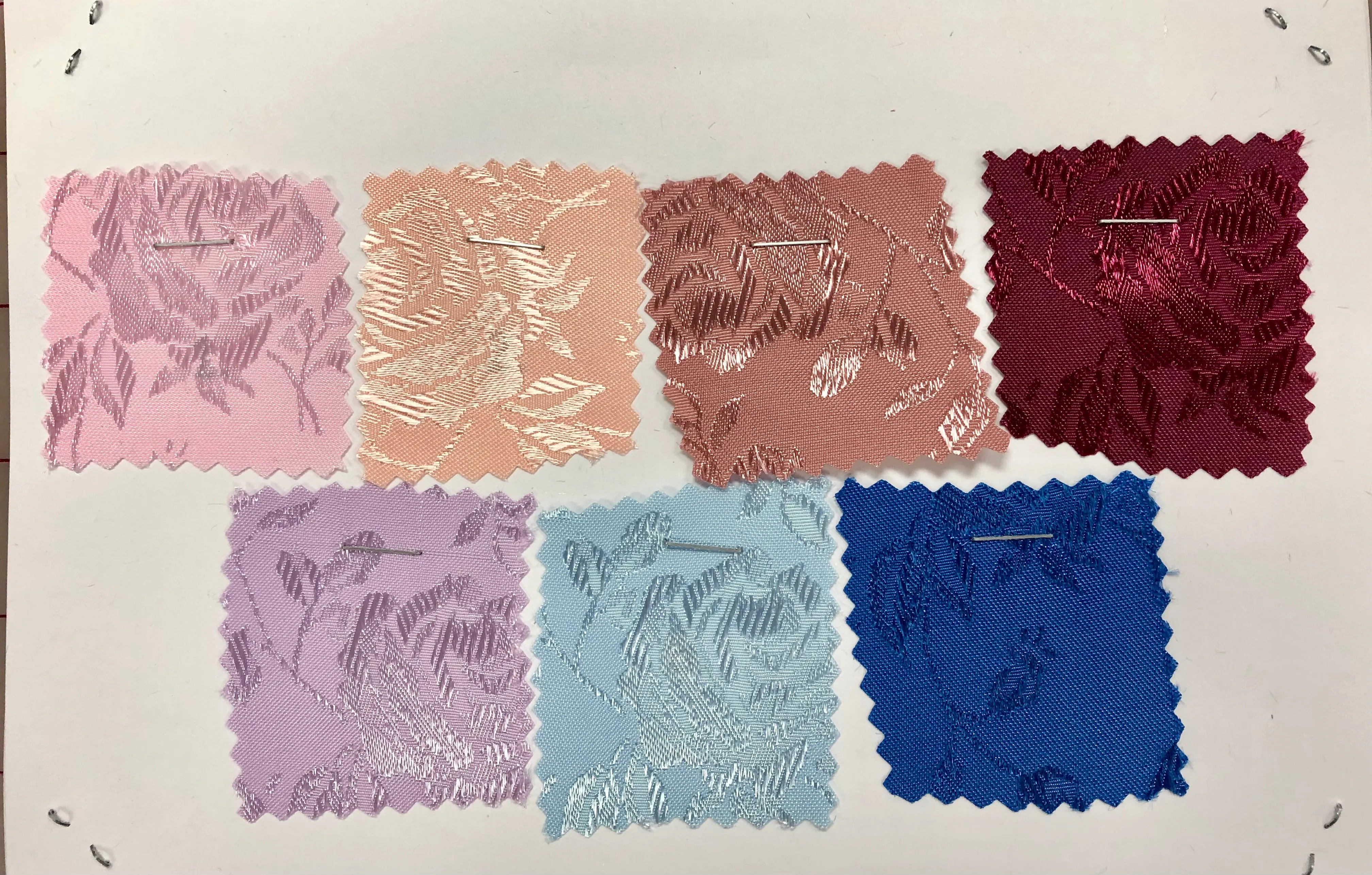 Sample Card - Reversible Satin Jacquard - NEW!