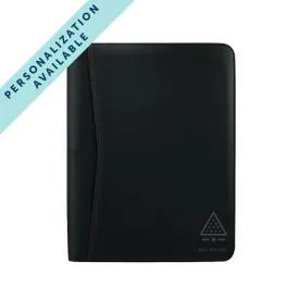 Sigma Pi Zippered Crest Padfolio