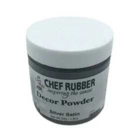 Silver Satin Decor Powder - Professional Grade for Baking and Chocolate Making