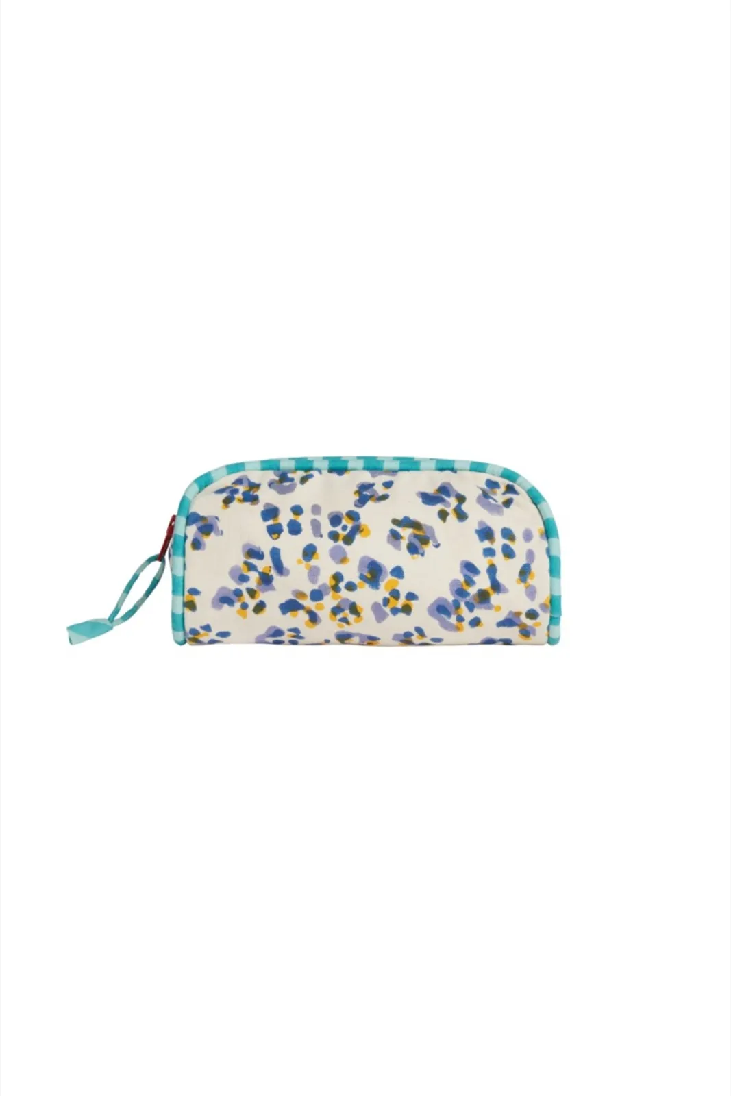 Small Goretta Pencil Bag in Royal Blue Leopard