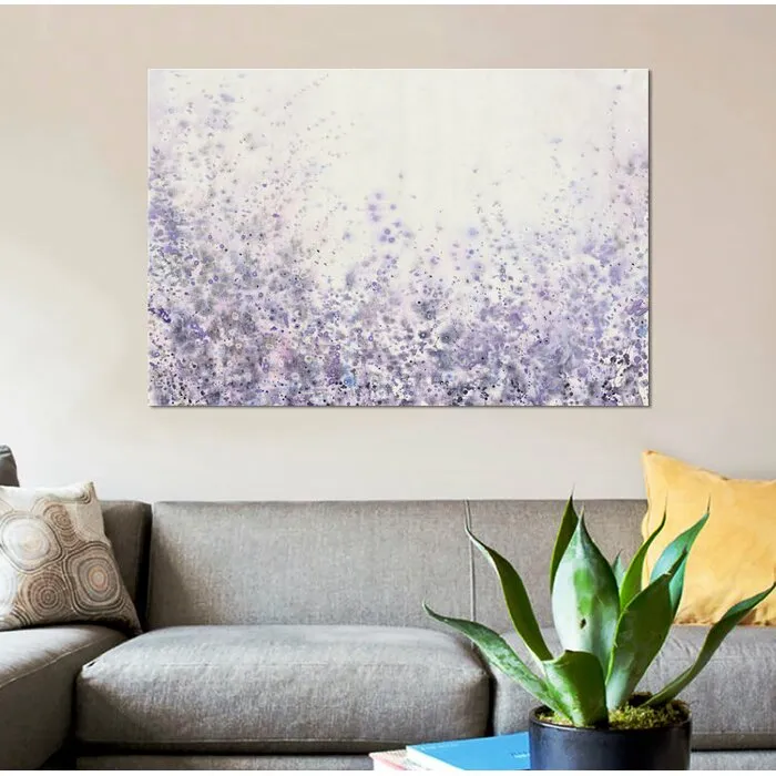'Soft Focus II' Watercolor Painting Print on Wrapped Canvas #1209HW
