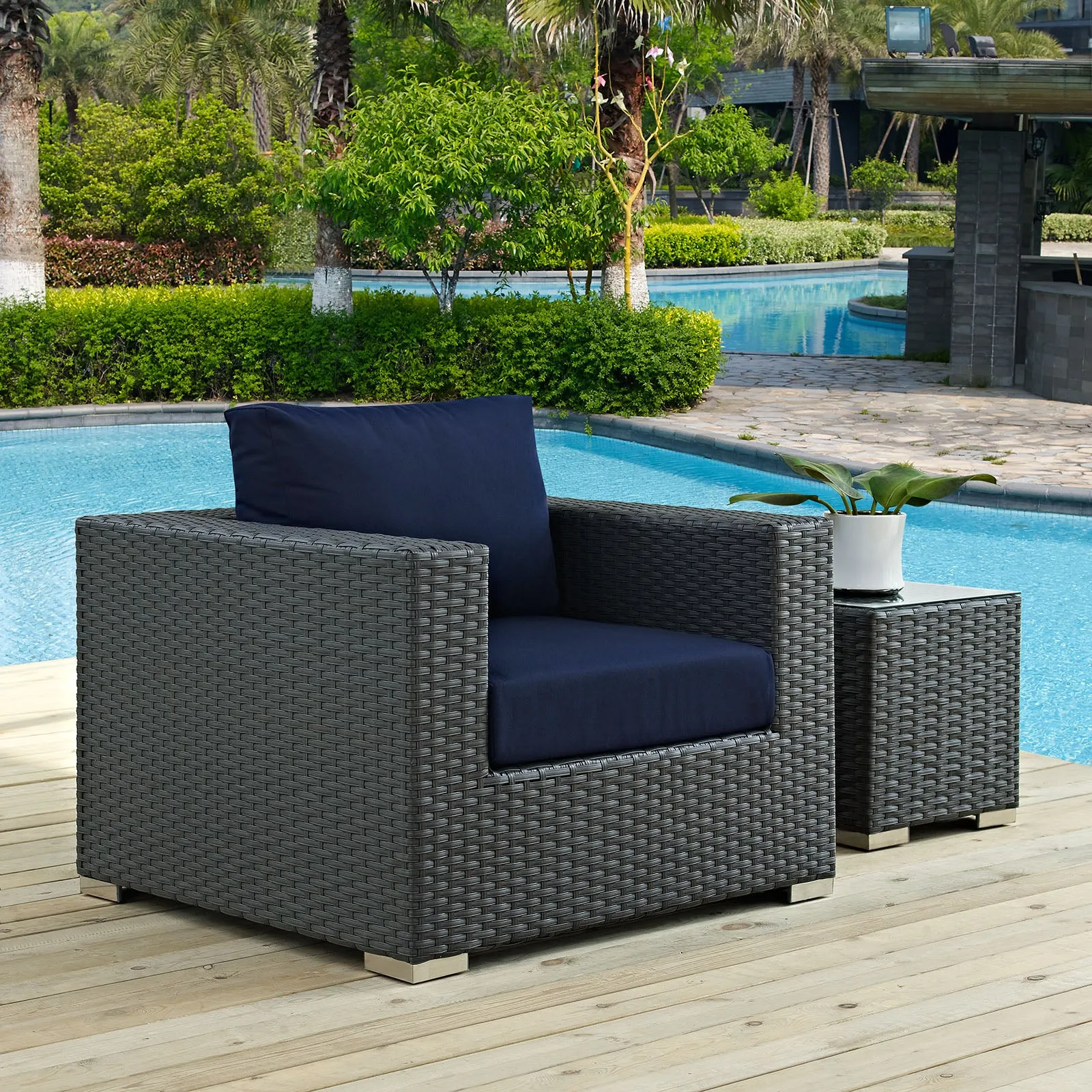 Sojourn Outdoor Patio Sunbrella Armchair