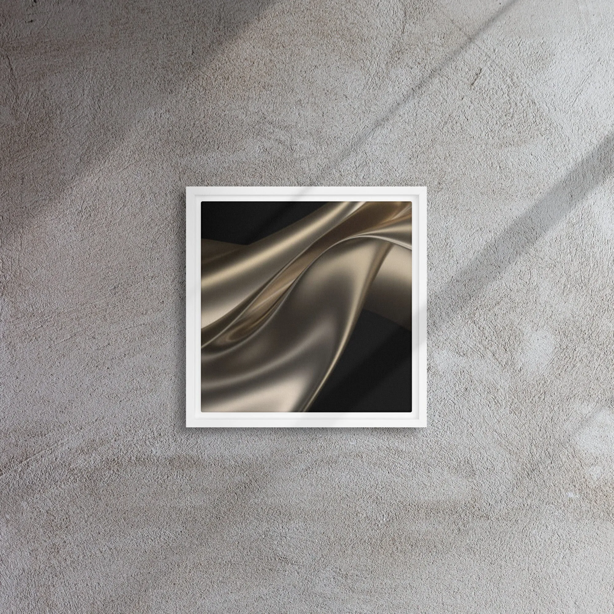 Sultry Gold Framed Canvas Print