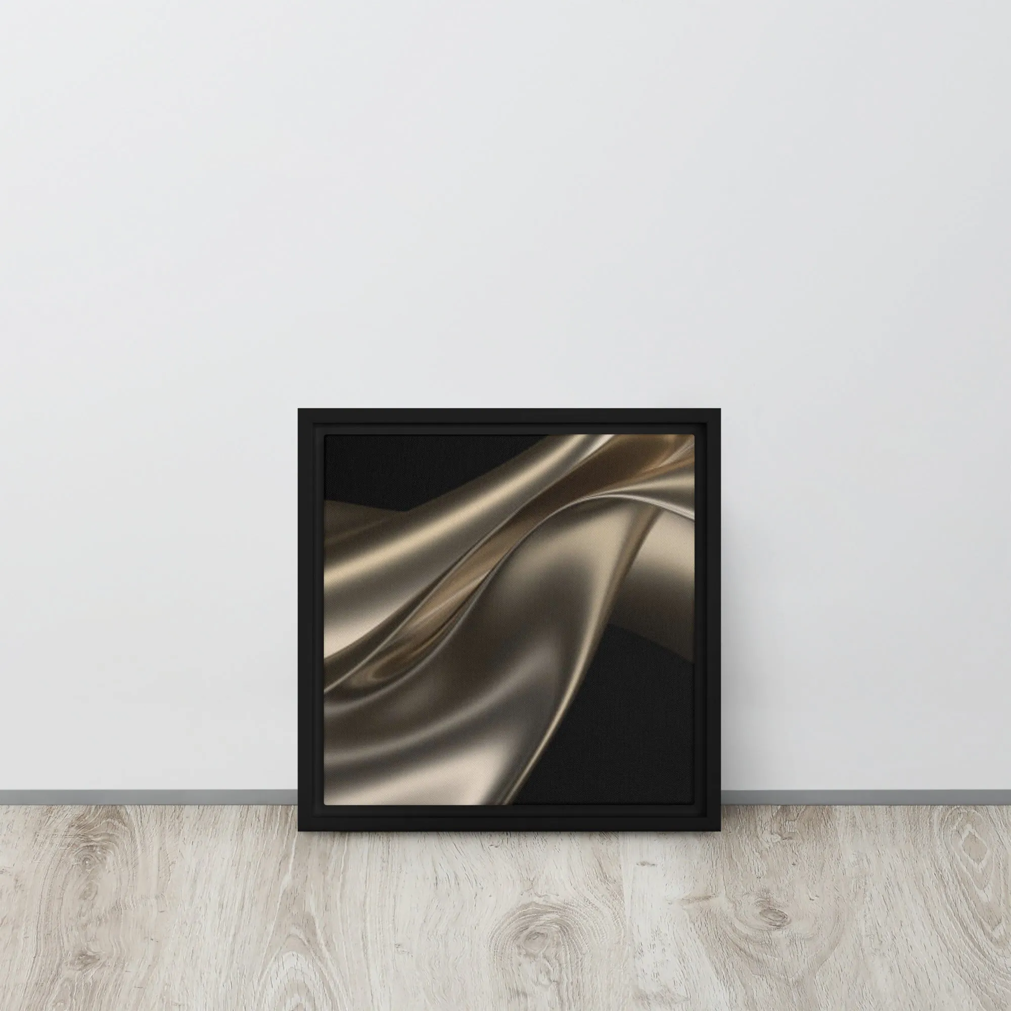 Sultry Gold Framed Canvas Print