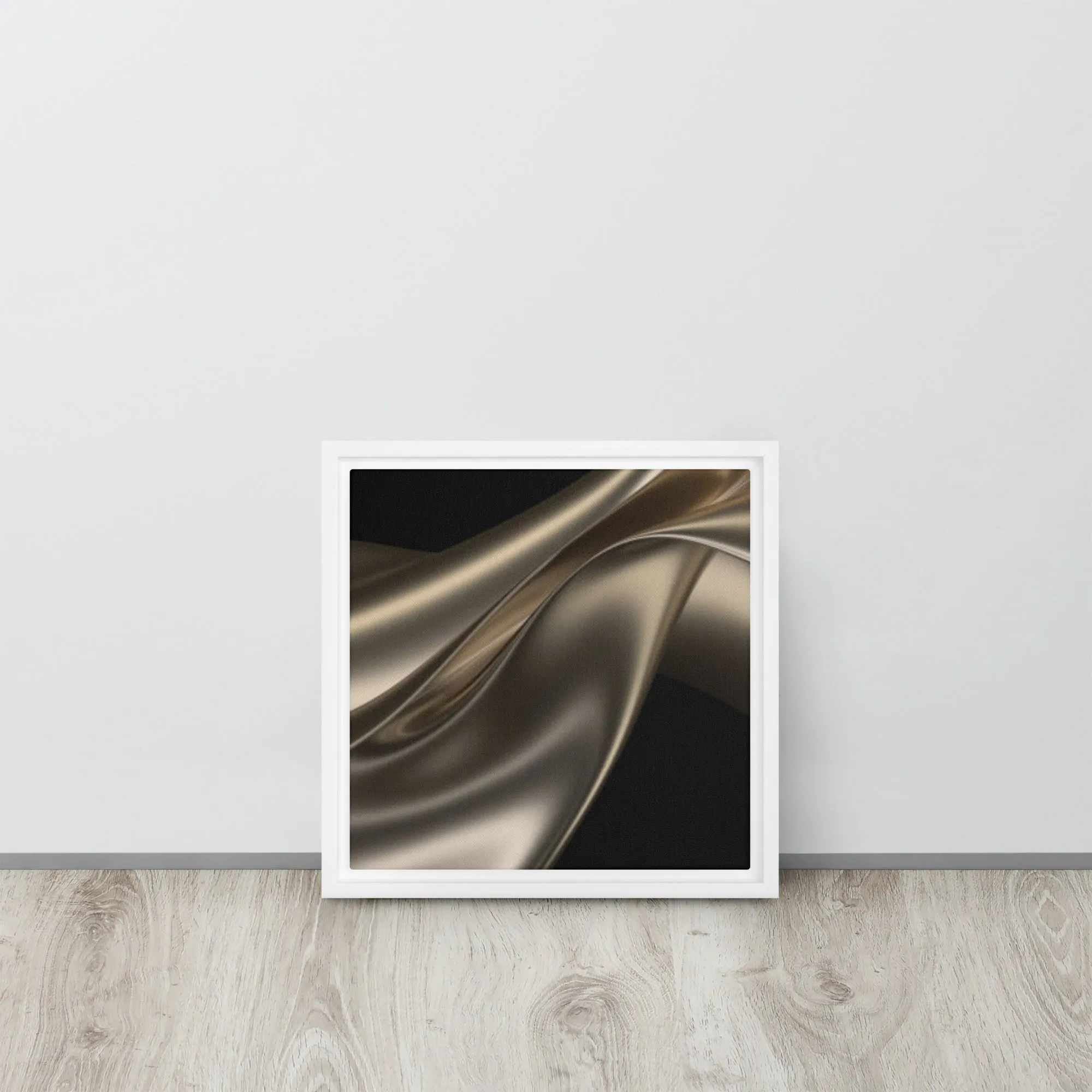 Sultry Gold Framed Canvas Print