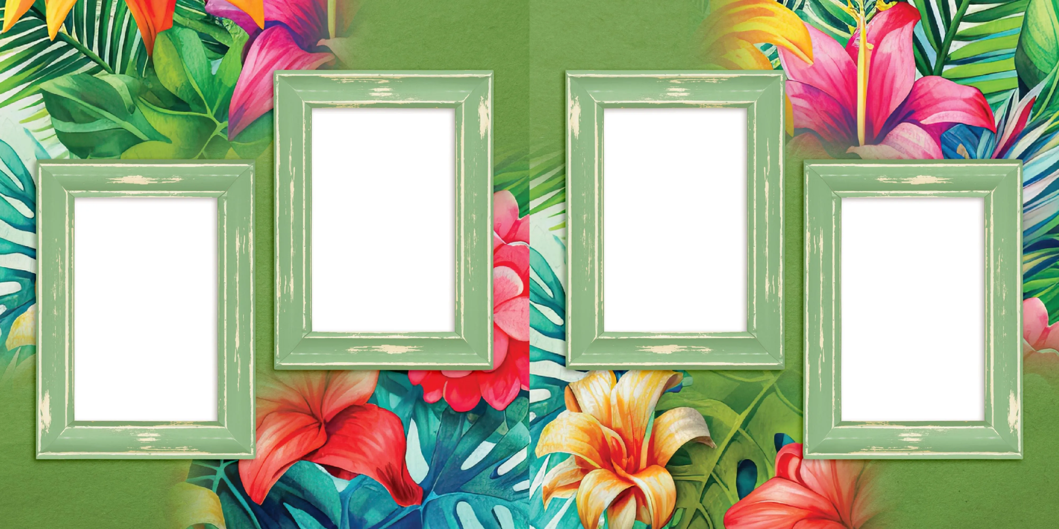 Summer at the Beach - EZ Quick Pages -  Digital Bundle - 10 Digital Scrapbook Pages - INSTANT DOWNLOAD