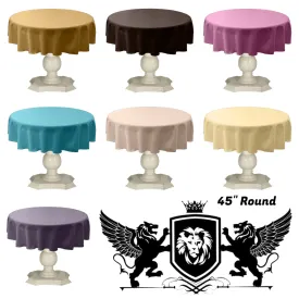 TABLECLOTH DULL BRIDAL SATIN  (45" Round)