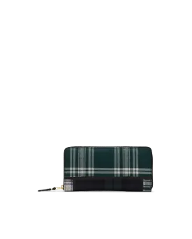 Tartan Patchwork Large Zip Wallet