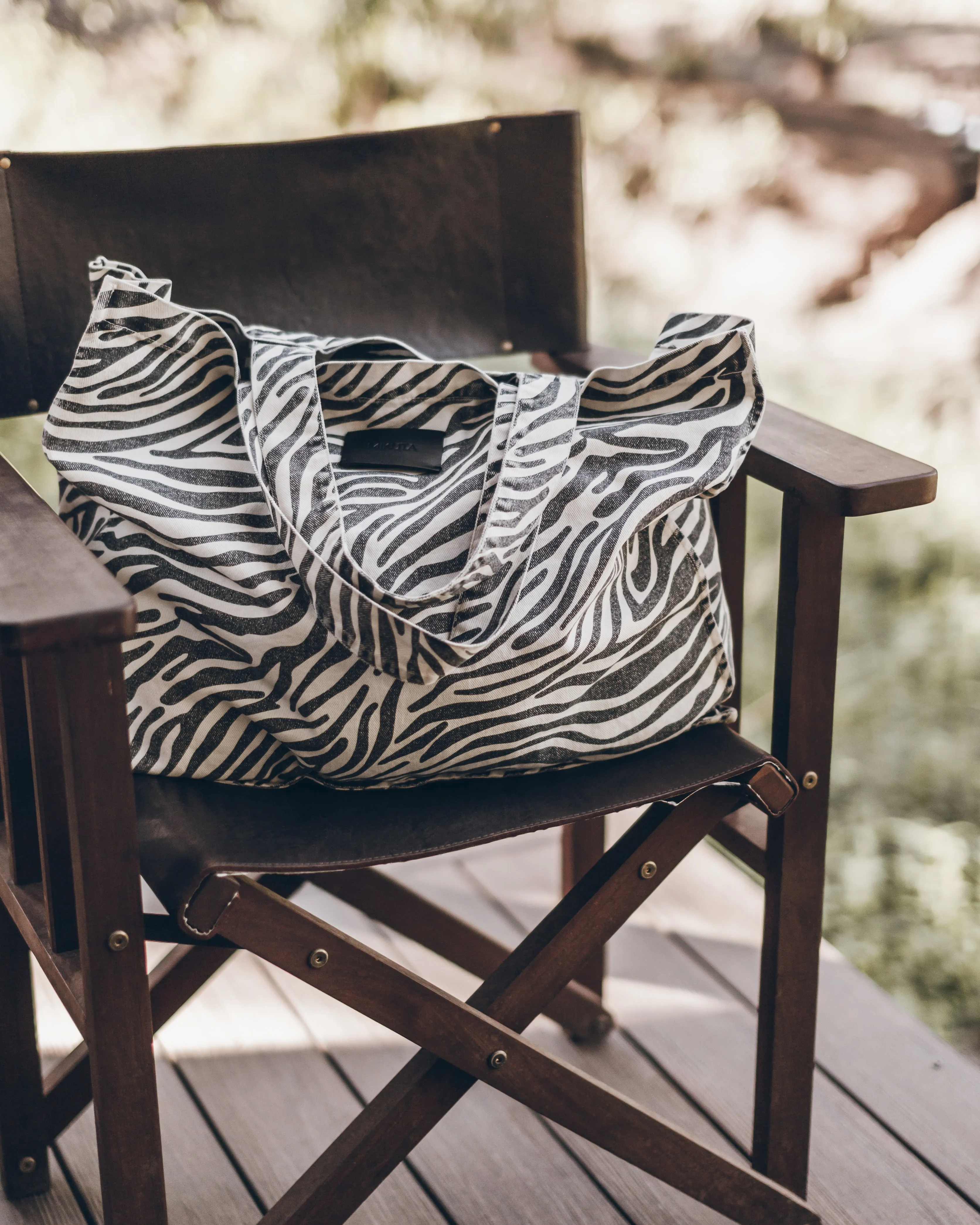 The Zebra Large Canvas Bag