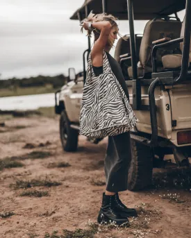The Zebra Large Canvas Bag