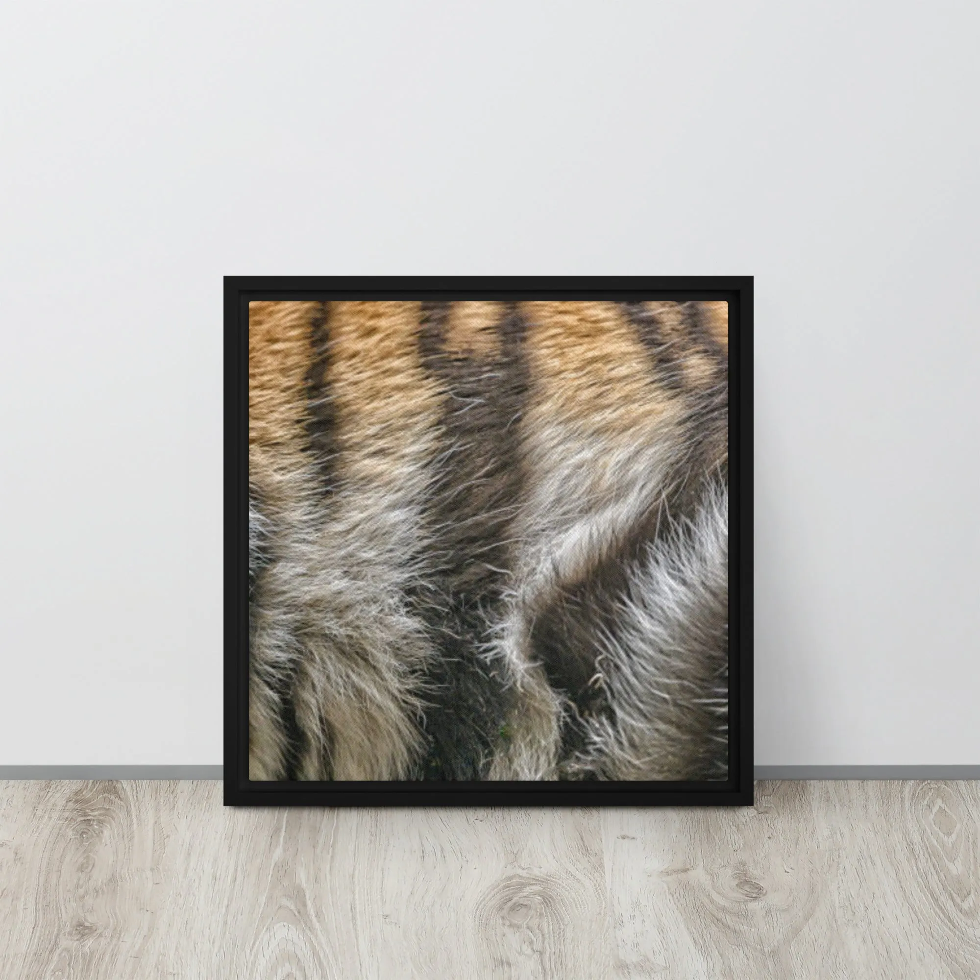 Tiger Artwork Framed Canvas Print